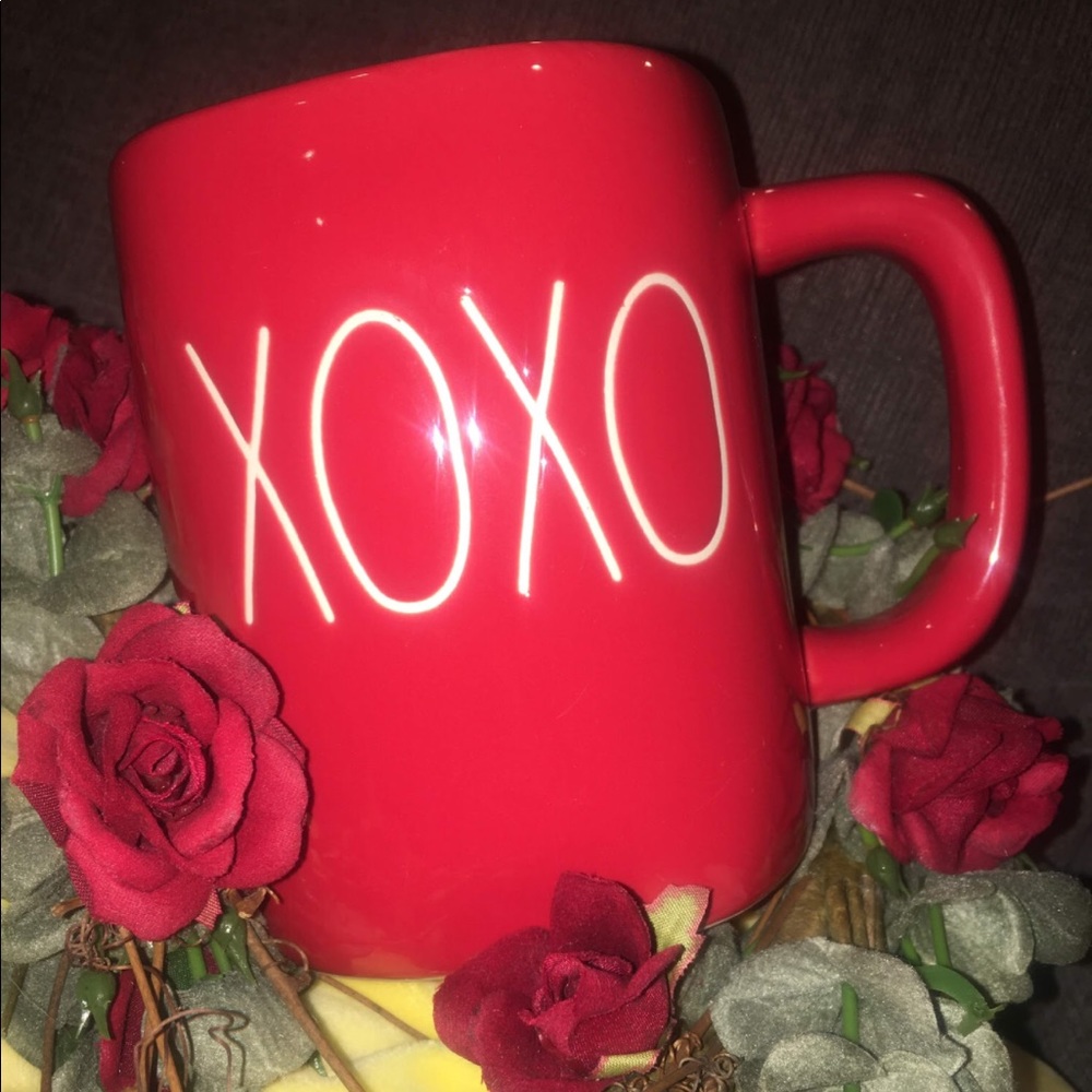 ❤️LAST ONE ❤️ Rae Dunn XOXO Red Mug Coffee Tea Cup ❌⭕️❌⭕️